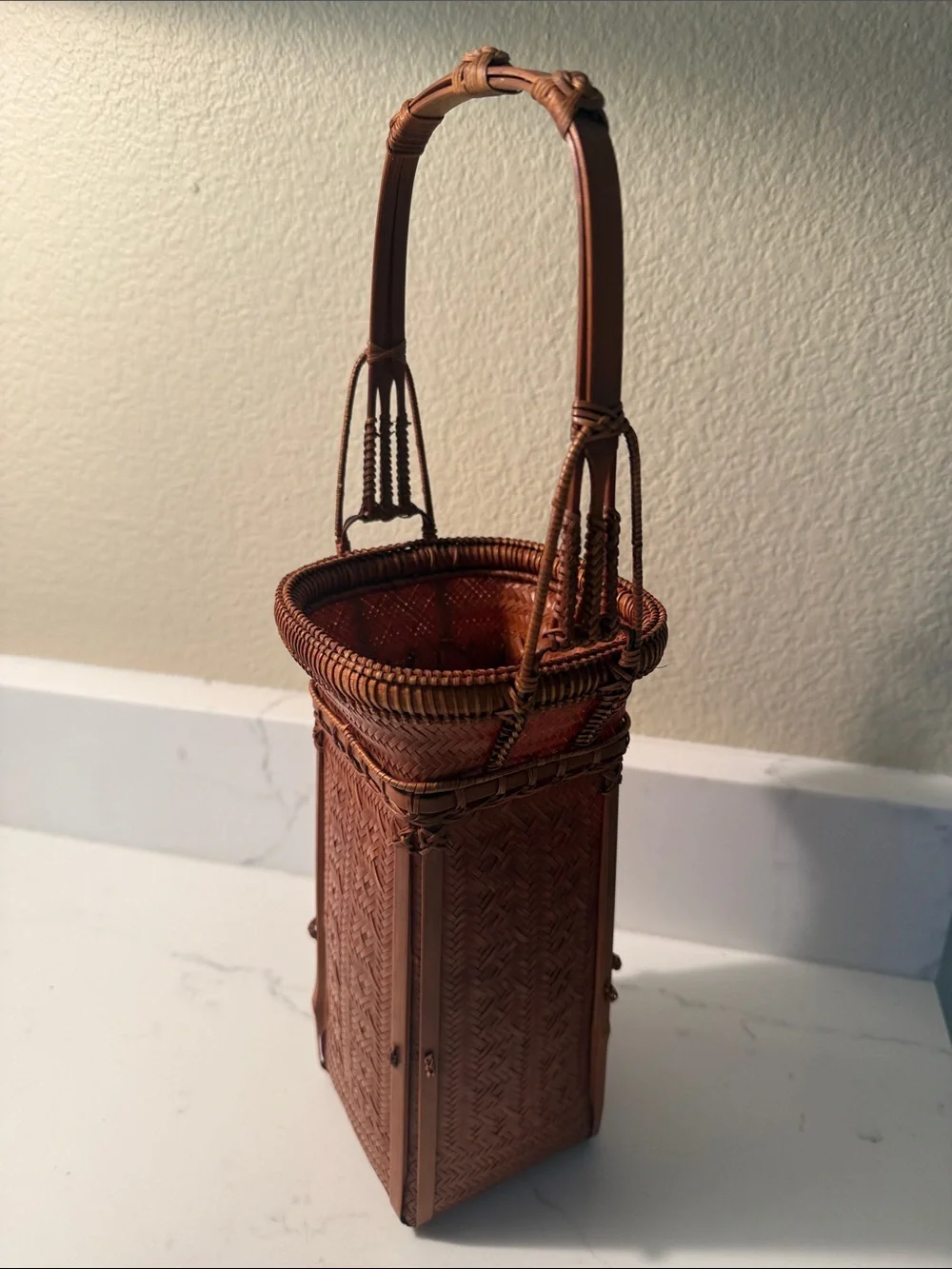 Vintage Ikebana Basket Small